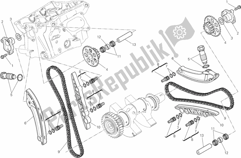 Todas las partes para Distribuzione de Ducati Superbike 1199 Panigale S ABS 2013